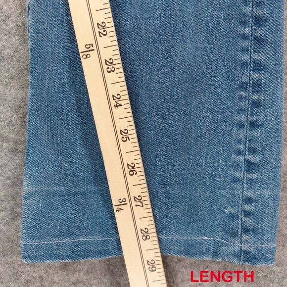 Miss Me Mid Rise Bootcut Jeans Size 28 Light Wash Embellished Pockets - Picture 6 of 11